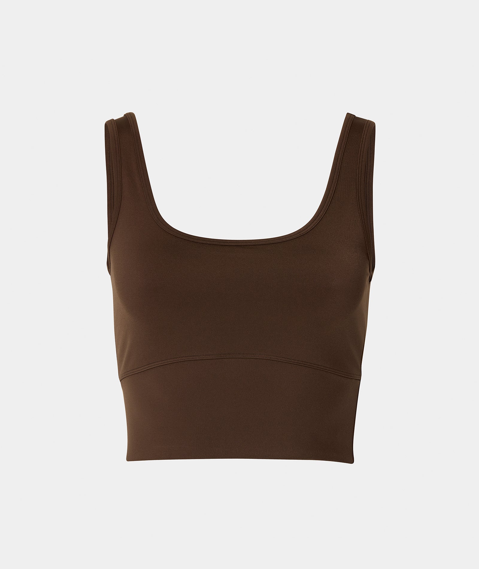 CROPPED TANK - CHOC - tjuso