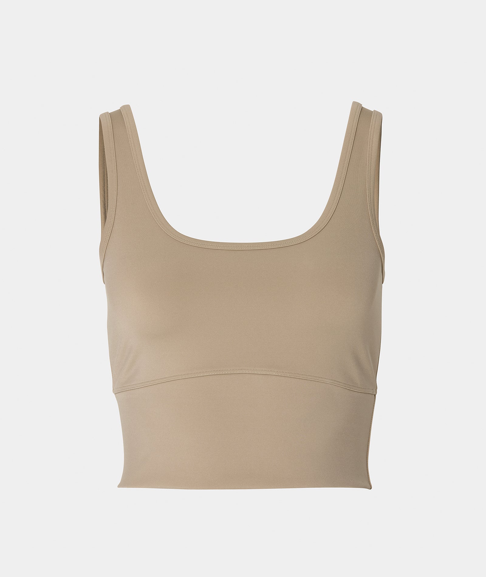 CROPPED TANK - TAUPE - tjuso