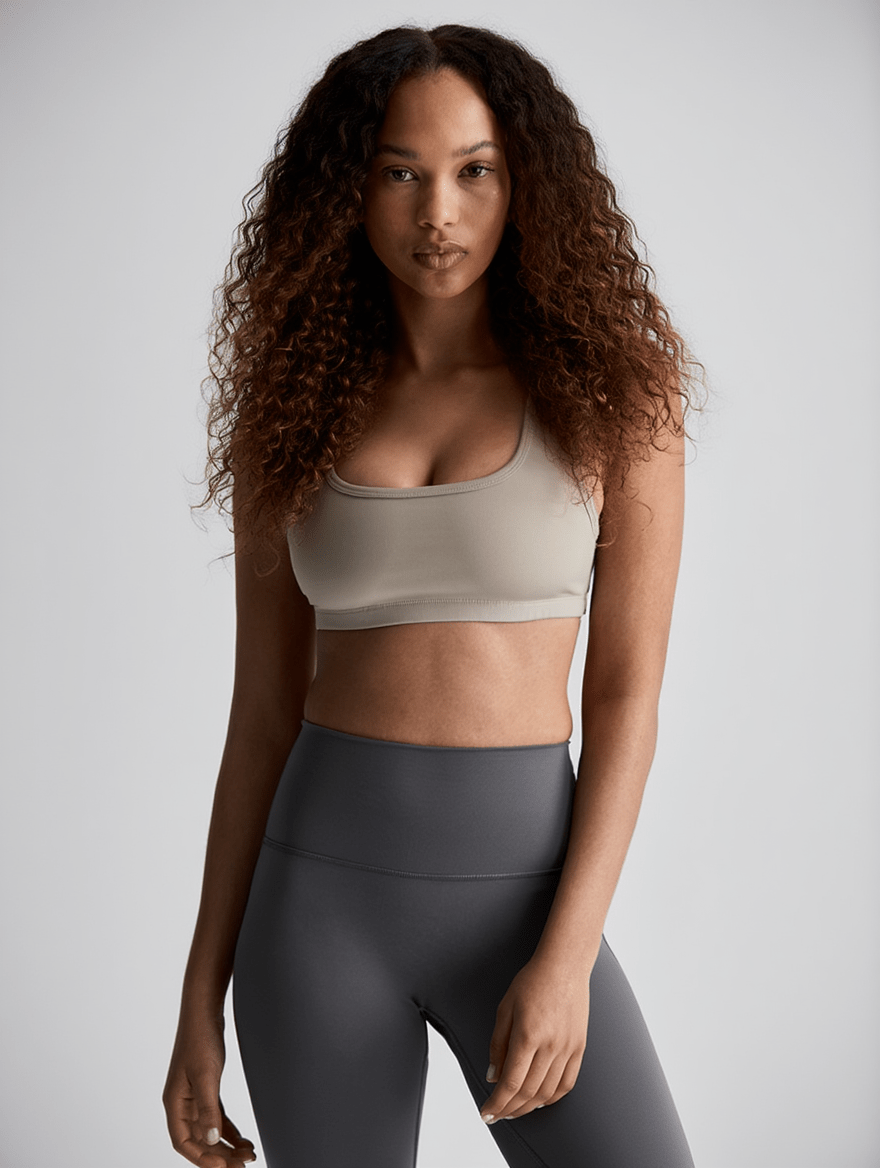 SPORTS BRA - TAUPE - tjuso