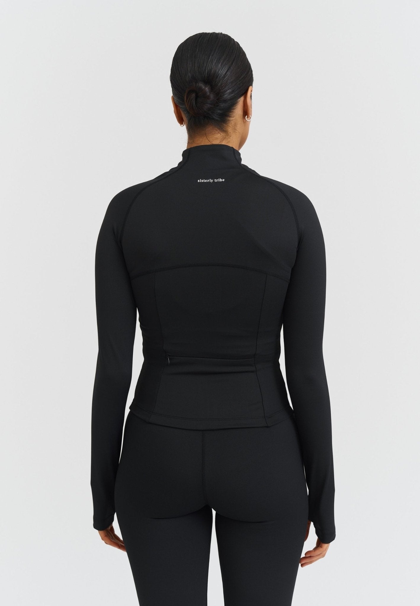 Zip Jacket - Black - tjuso