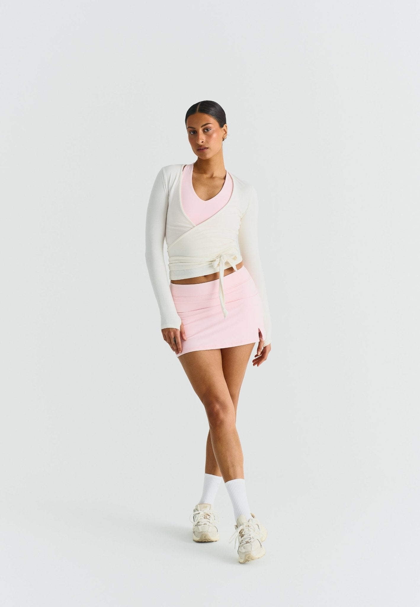 A - Line Mini Skirt - Ballet Slipper - tjuso
