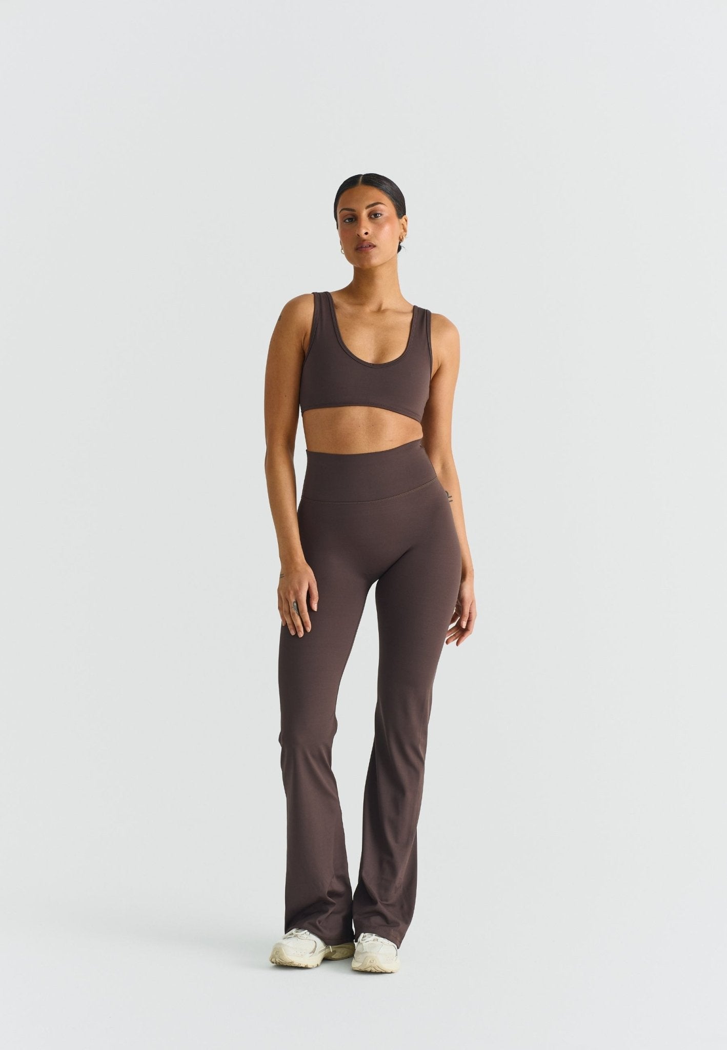 Deep V - Neck Bra - Espresso - tjuso