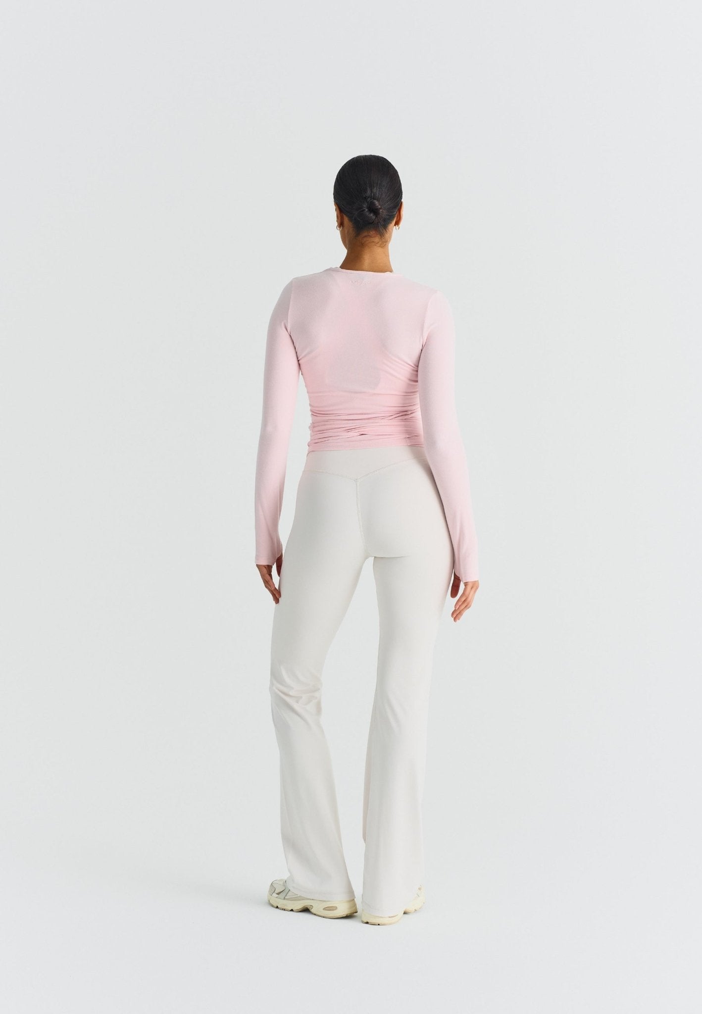 Flared Leggings - Marshmallow - tjuso