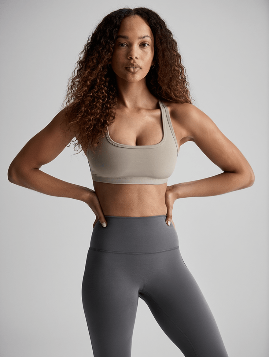 SPORTS BRA - TAUPE - tjuso
