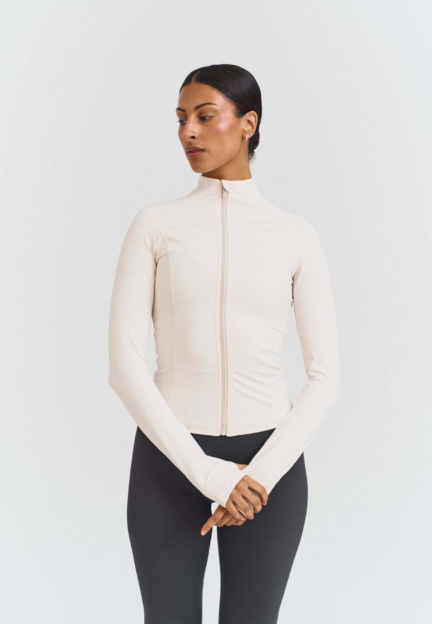 Zip Jacket - Marshmallow - tjuso