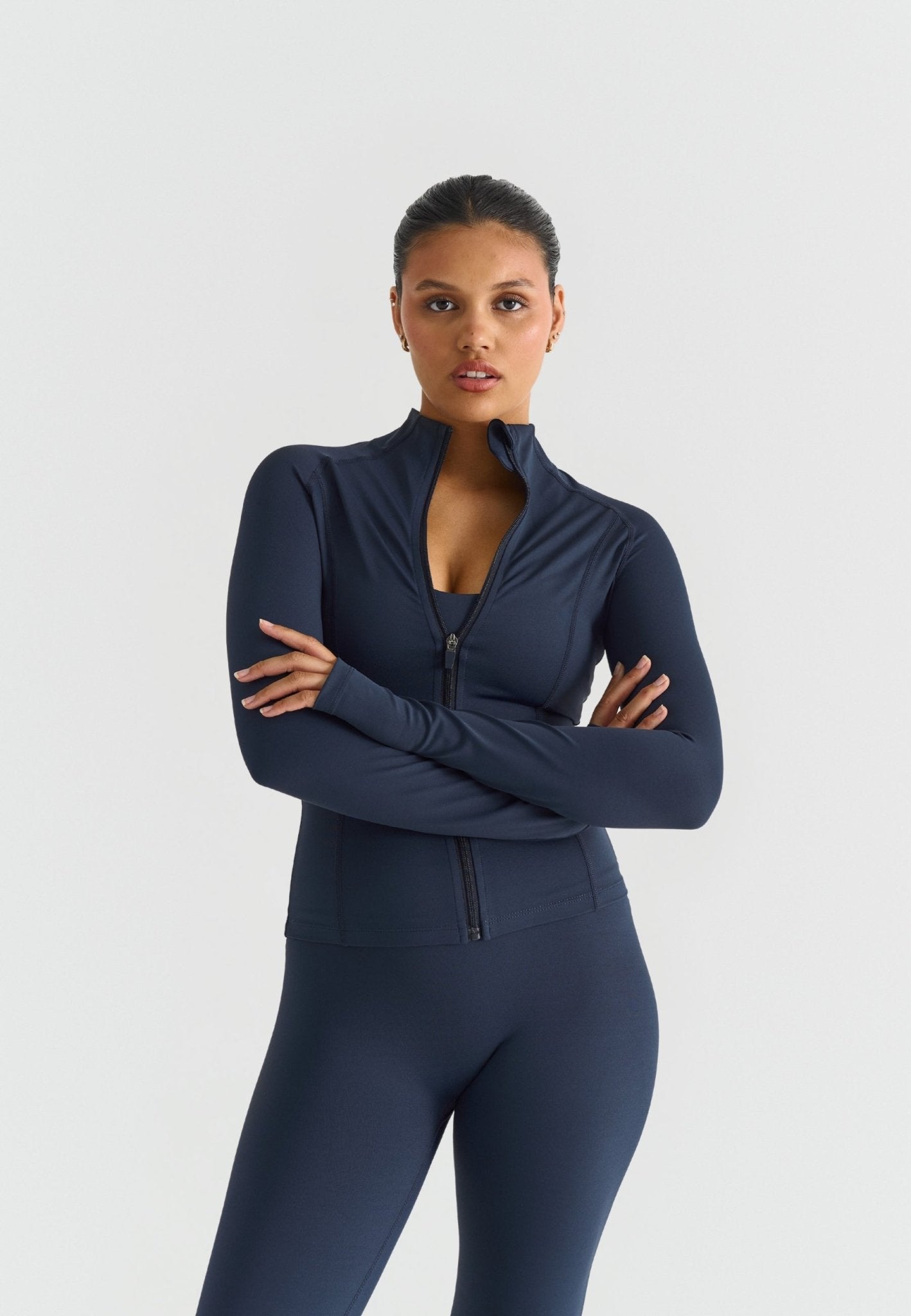 Zip Jacket - Navy - tjuso